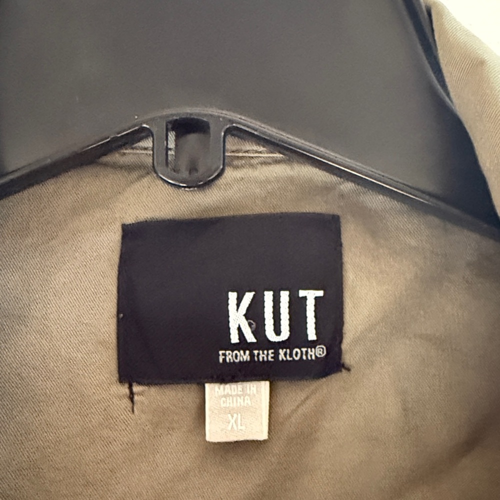 KUT from the Kloth Army Green Lightweight Utility Jacket, Size XL - Picture 4 of 11